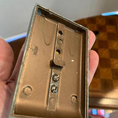 Antique Newton Desktop Pen Holder & Tobacco Tin