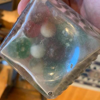 Antique Marbles In Jar