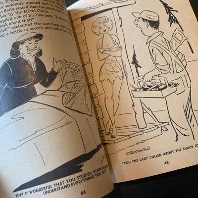 Vintage RisquÃ© Burlesque Cartoon Joke PinUp Publication