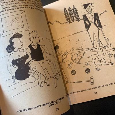 Vintage RisquÃ© Burlesque Cartoon Joke PinUp Publication
