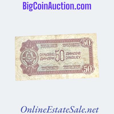 1944 YUGOSLAVIA 50 DINARA