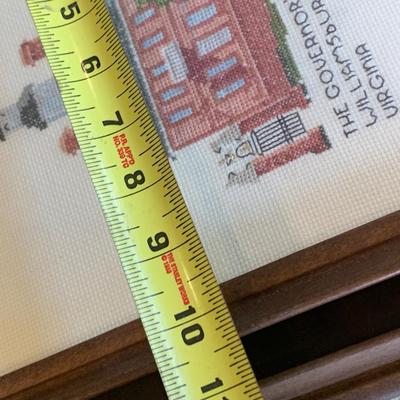 PAIR Williamsburg Needlepoint Art Franed