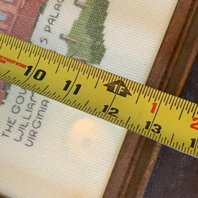 PAIR Williamsburg Needlepoint Art Franed