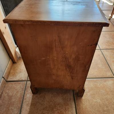 Vintage Solid Wood Side Table 18x14x28