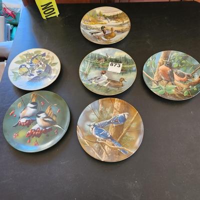 Lot of 6 Knowles Plates Birds of Your Garden