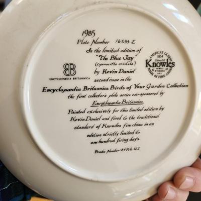 Lot of 6 Knowles Plates Birds of Your Garden