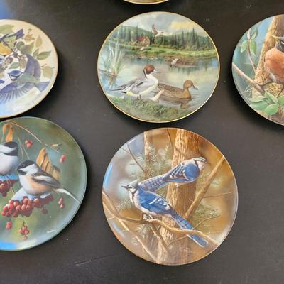 Lot of 6 Knowles Plates Birds of Your Garden