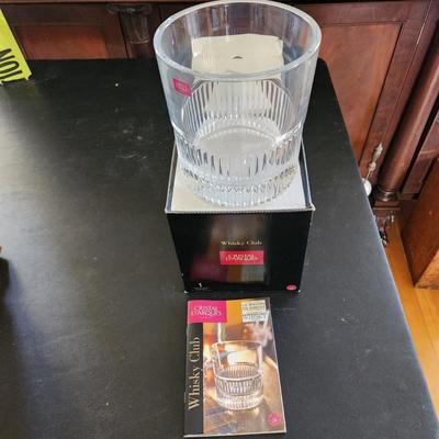 Cristal D'Arques Paris Whiskey Club  Bottle Holder