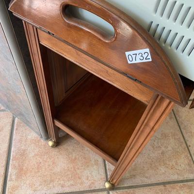 Tea Cart Microwave Service Table On Casters