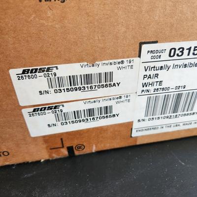 Pair of Bose Virtually Invisible 191 White Sealed Boxes