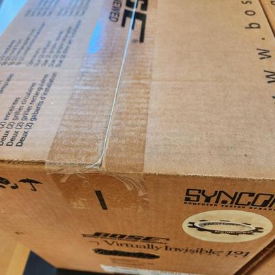 Pair of Bose Virtually Invisible 191 White Sealed Boxes