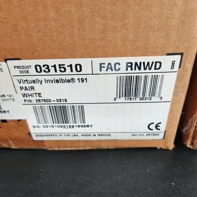 Pair of Bose Virtually Invisible 191 White Sealed Boxes
