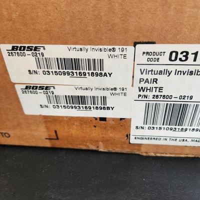 Pair of Bose Virtually Invisible 191 White Sealed Boxes