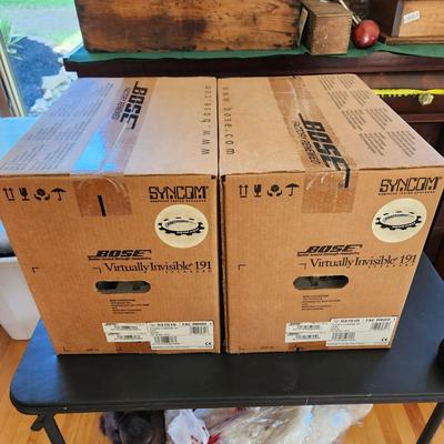 Pair of Bose Virtually Invisible 191 White Sealed Boxes