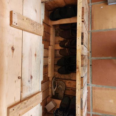 Rustic Wood Storage Bench  53x21x35" Seat 18"