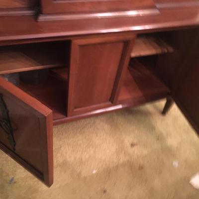 Wood china cabinet