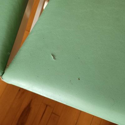 4 Ikea Chairs w Green Seats