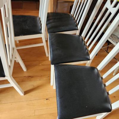 5 Ikea Chairs Black Seats