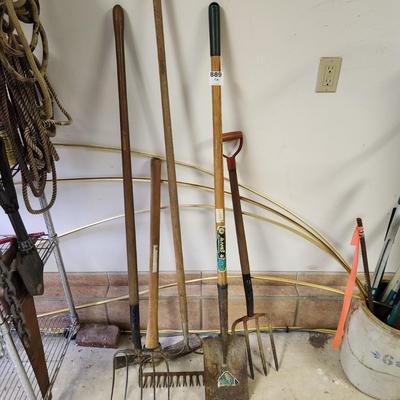 Lot of 5 Garden Yard tools