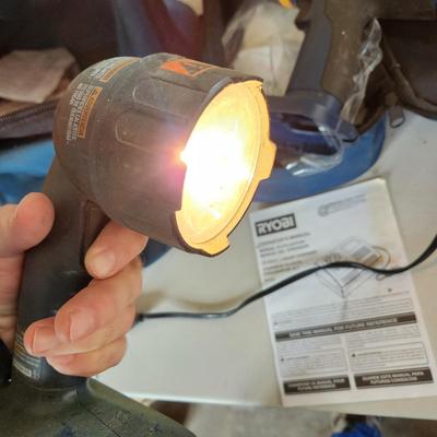 Ryobi 18V Tools lot includes battery charger bag Drill Saw & Light Tested