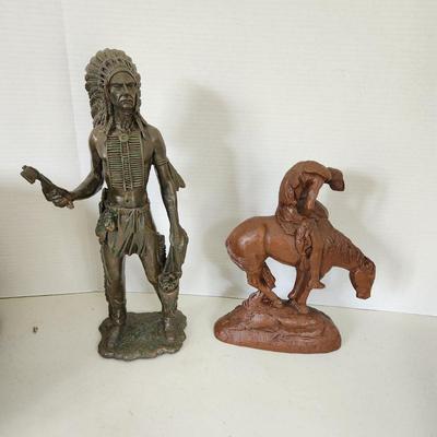 2 Indian Statues Home Decor