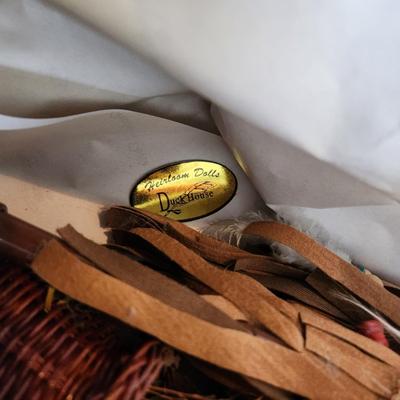 Duck House Heirloom Dolls Native American Indian Girl 24"