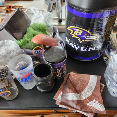Large Lot of NFL Baltimore Ravens Merchandise