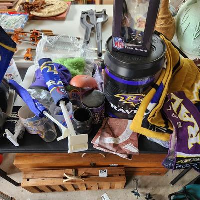Large Lot of NFL Baltimore Ravens Merchandise