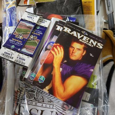 Large Lot of NFL Baltimore Ravens Merchandise