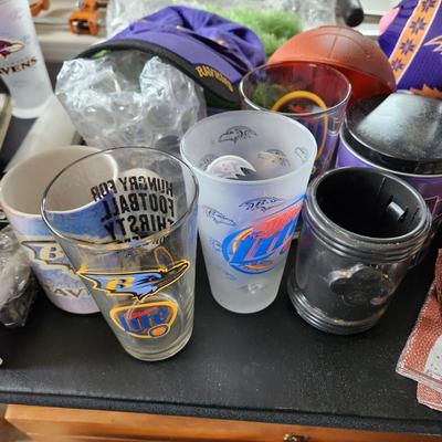 Large Lot of NFL Baltimore Ravens Merchandise