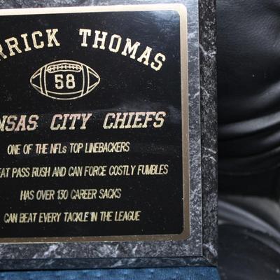 Kansas City Chief - Derrick Thomas - Commemorative Plaque