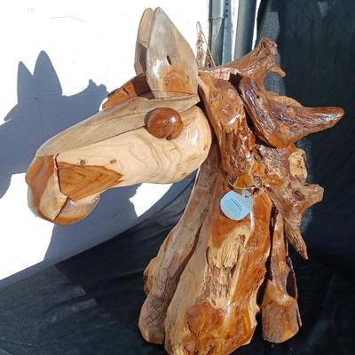 Large Beautiful horse head sculpture Handcrafted in Indonesia