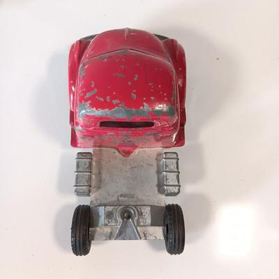 Vintage Hubley Transport Car Carrier with three cars