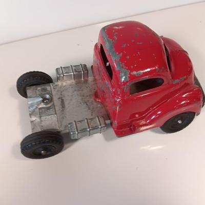 Vintage Hubley Transport Car Carrier with three cars