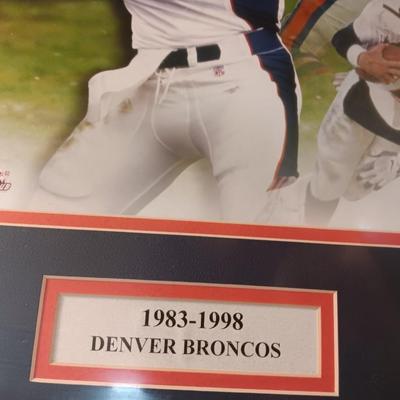1983 - 1998 Denver Broncos framed John Elway Picture Officially Licensed
