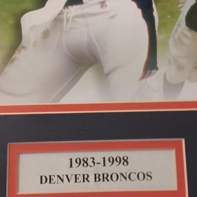 1983 - 1998 Denver Broncos framed John Elway Picture Officially Licensed