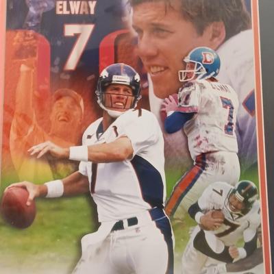 1983 - 1998 Denver Broncos framed John Elway Picture Officially Licensed