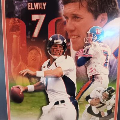 1983 - 1998 Denver Broncos framed John Elway Picture Officially Licensed