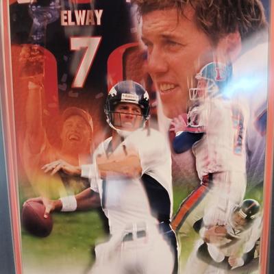 1983 - 1998 Denver Broncos framed John Elway Picture Officially Licensed
