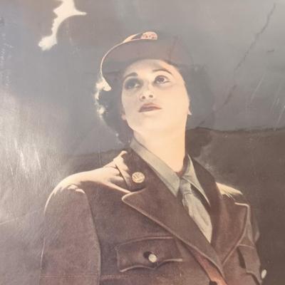 Women's Army Corps framed poster reproduction.