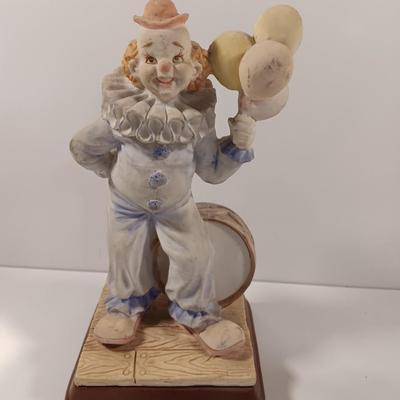 Clown Figures Clown with Balloons and clown with umbrella