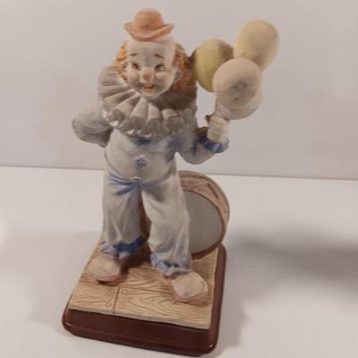Clown Figures Clown with Balloons and clown with umbrella