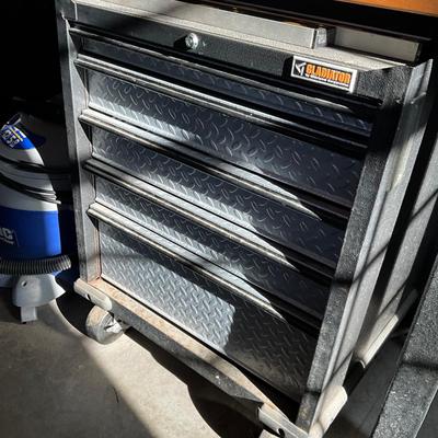 G1837 GLADIATOR Storage Cabinet on Wheels with 4 Drawers