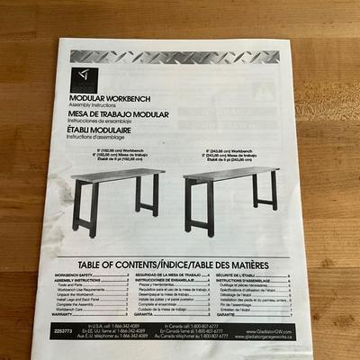 G1838 GLADIATOR Modular Woodblock Top Work Table/Bench