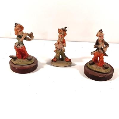 Three small Clown Figures Clown band