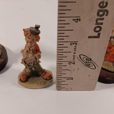 Three small Clown Figures Clown band