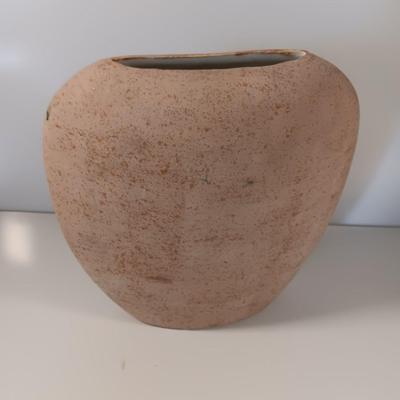 Southwest pottery vase with cactus and a Folk art Tonala hand painted Duck