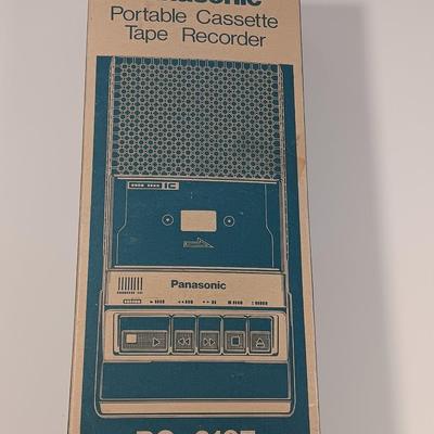 Vintage Panasonic Portable Cassette tape recorder New in the box