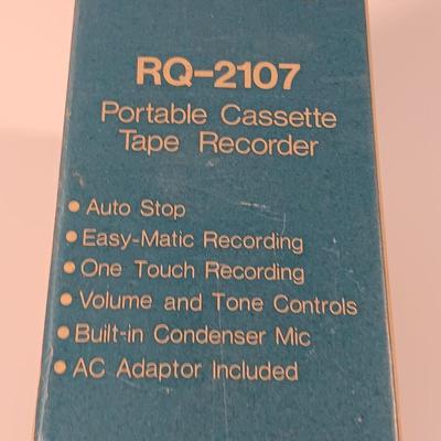 Vintage Panasonic Portable Cassette tape recorder New in the box