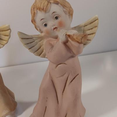 Three 1970's Homeco Angel figures